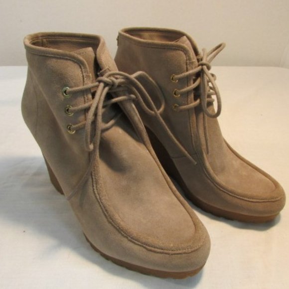 Michael Kors Rory Wedge Suede Bootie - Picture 1 of 11